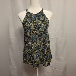 Love Culture Paisley Halter Neck Top Size Medium Festival Bohemian